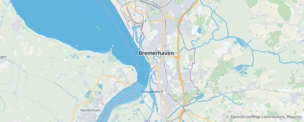 Carte de Bremerhaven