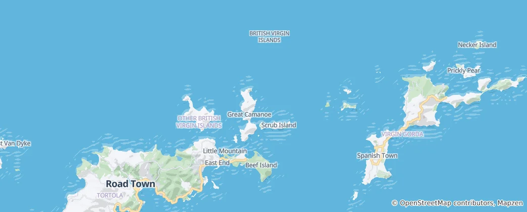 Map of British Virgin Islands