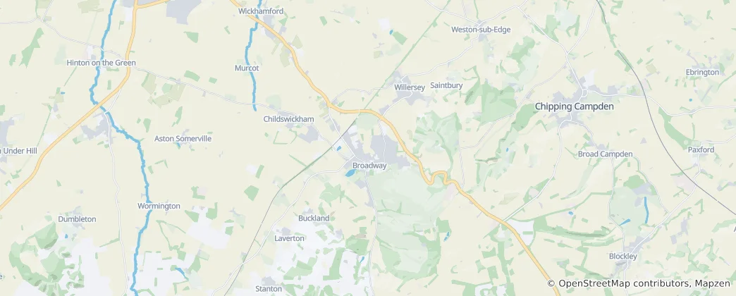 Map of Broadway