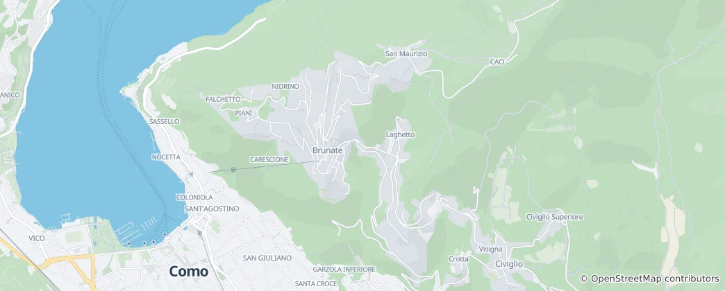 Map of Brunate