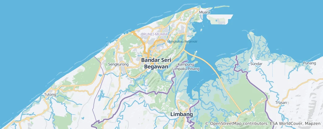 Map of Brunei-Muara District