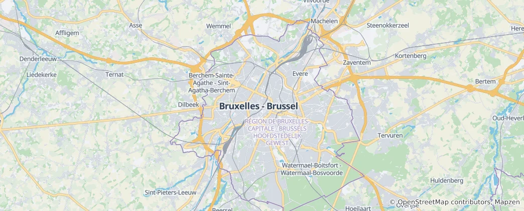 Map of Brussels