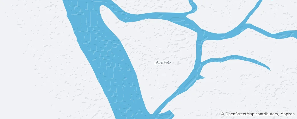 Mapa Bubyan Island