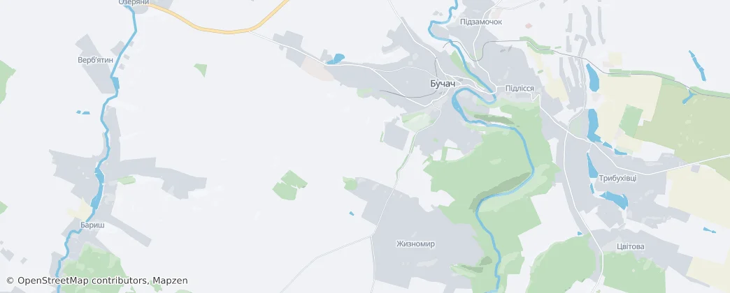 Buchach — Mapa