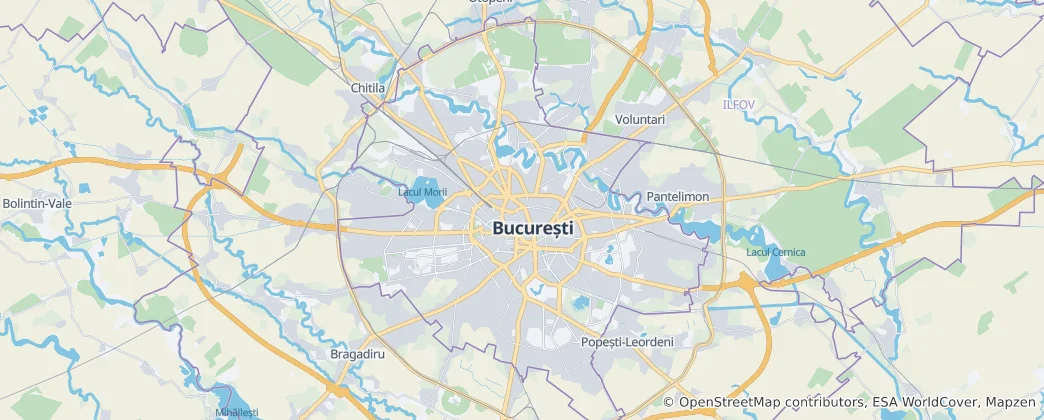 Map of Bucharest
