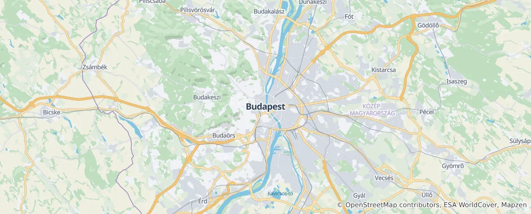 Mapa De Budapest