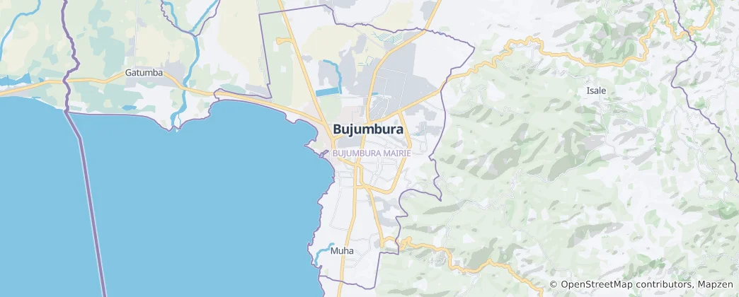 Mappa di provincia di Bujumbura Mairie