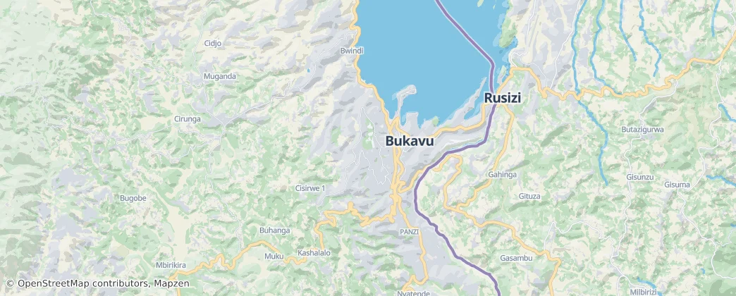 Bukavu – Mapa