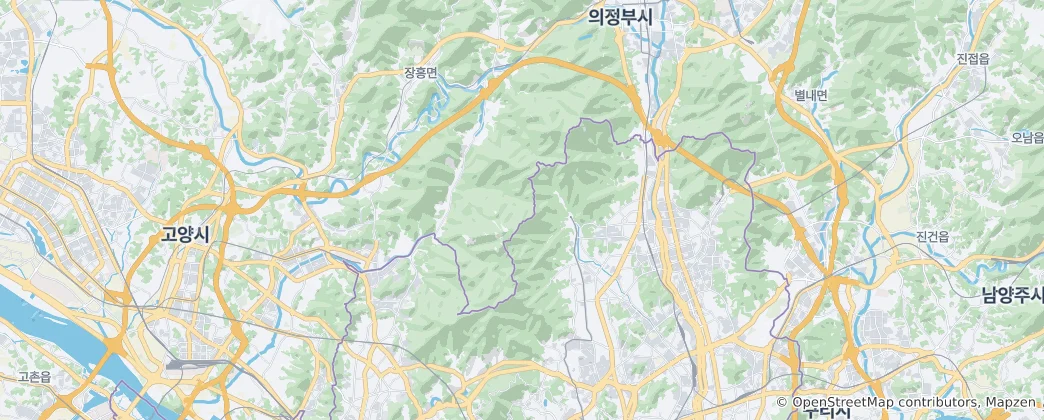 Mapa Národní park Bukhansan