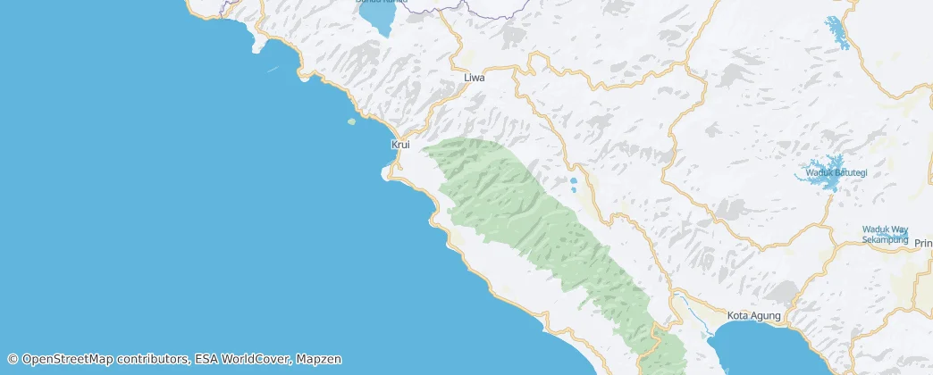 Bukit Barisan Selatan National Park — Mappa
