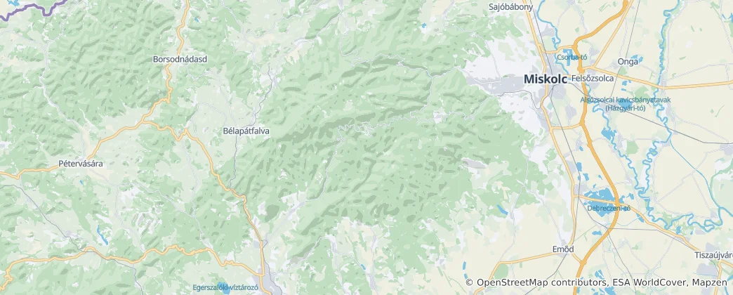 Mapa De Bükk