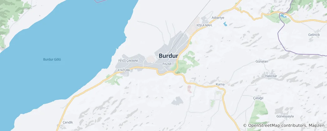 Térkép: Burdur