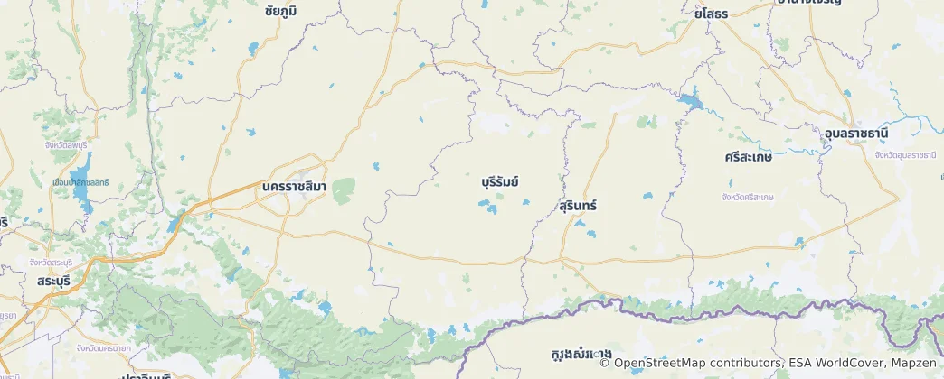 Karte von Provinz Buriram