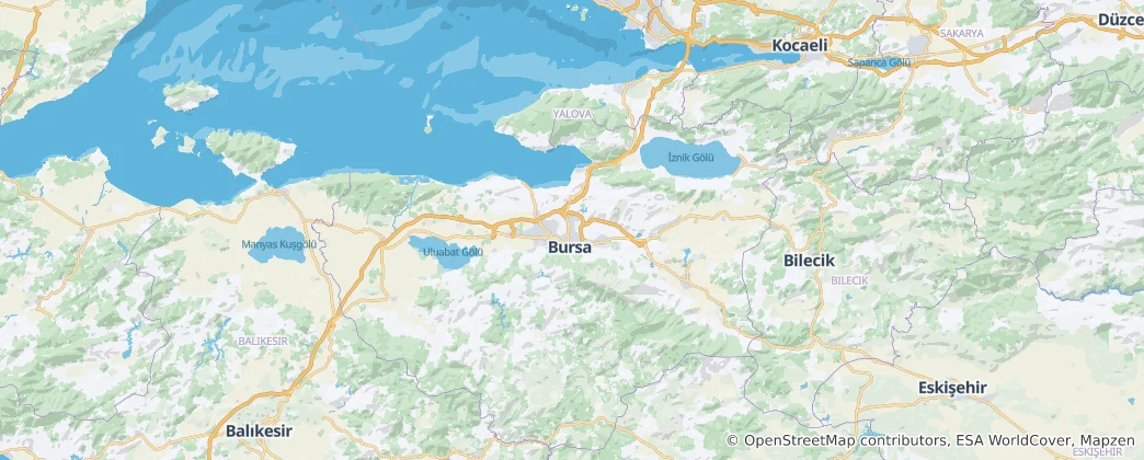 Térkép: Bursa