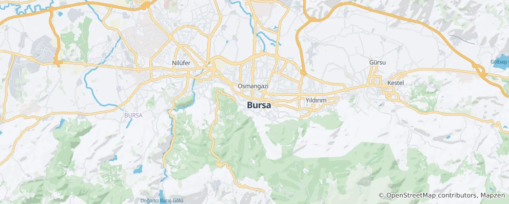 Map of Bursa