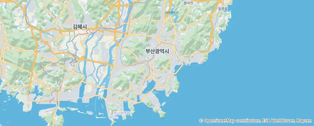 Map of Busan