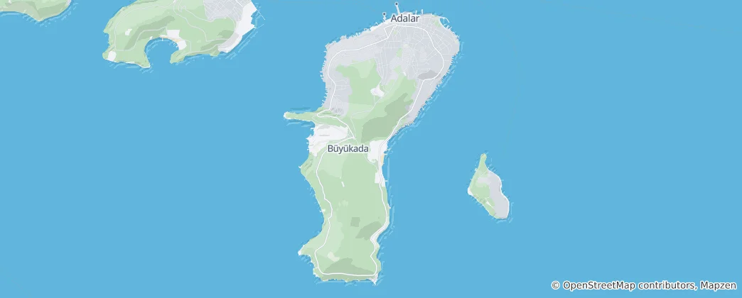 Mapa Büyükada Island