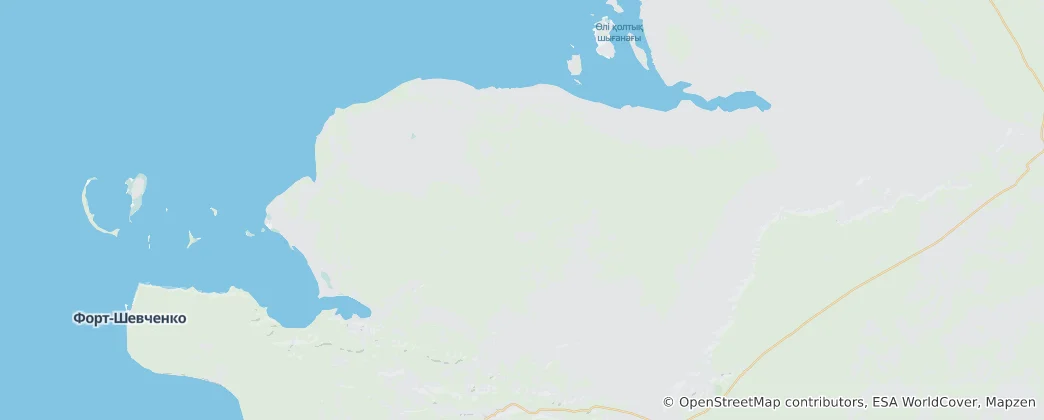 Mapa Buzachi Peninsula