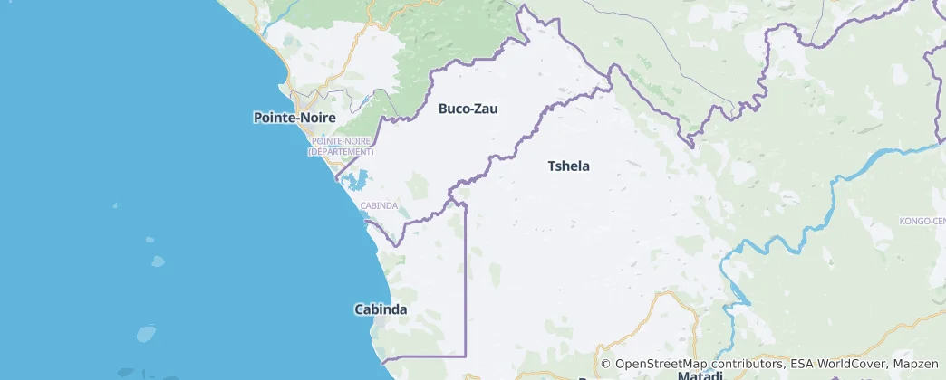 Map of Cabinda Province
