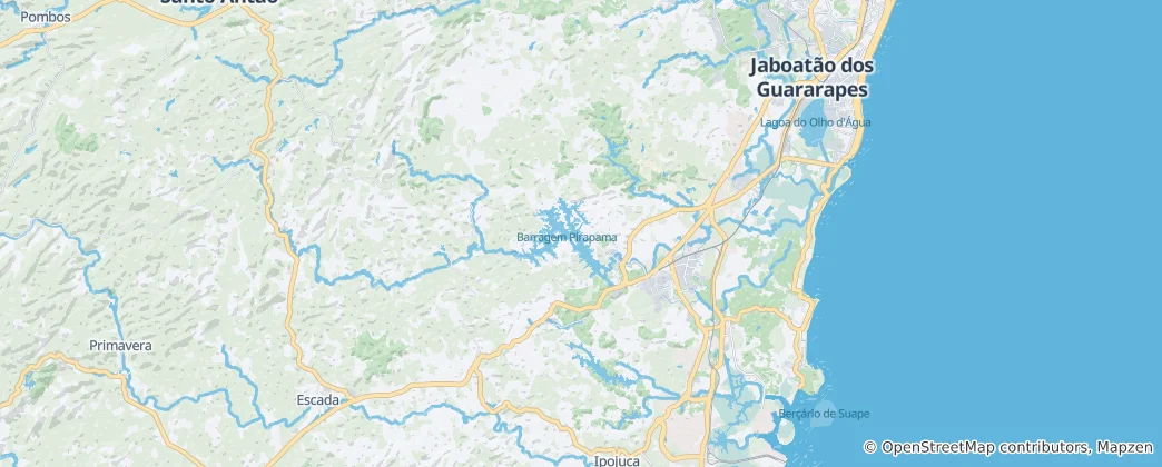 Mapa Cabo de Santo Agostinho