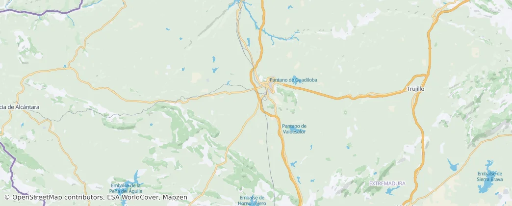 Cáceres (Espanha) — Mapa