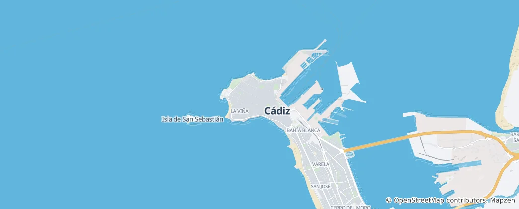 Térkép: Cádiz