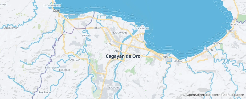 Mappa di Cagayan de Oro