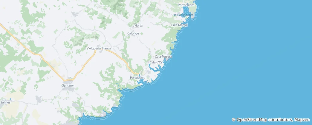 Mapa De Cala d'Or