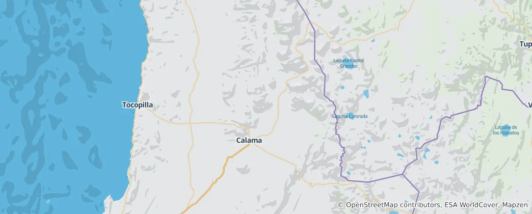 Map of Calama