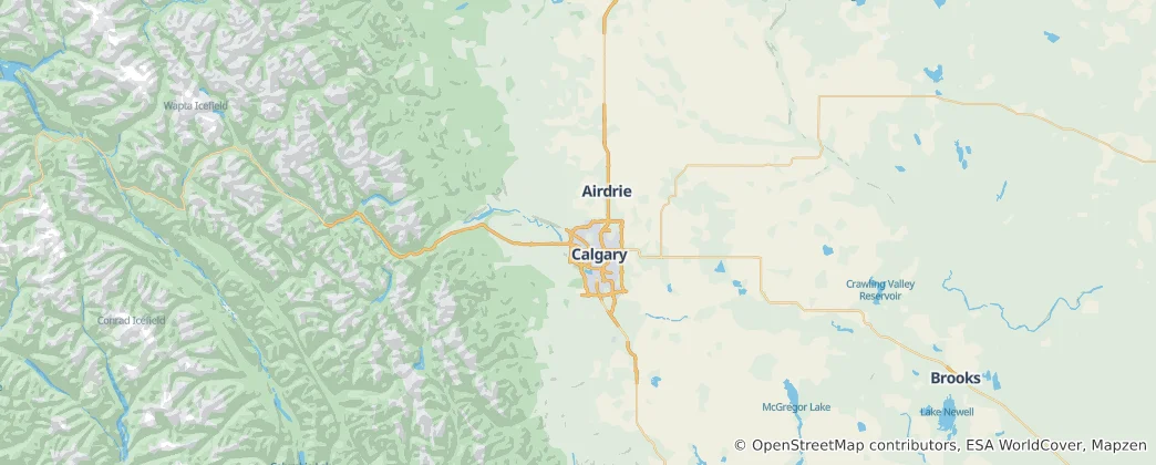 Map of Calgary