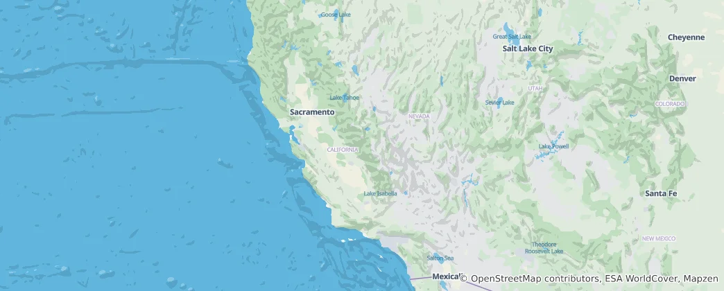 Carte de Californie