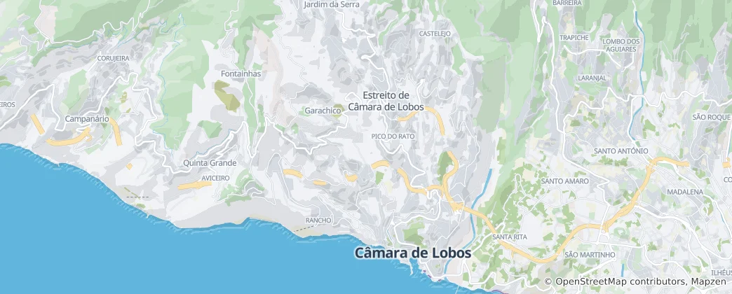 Karte von Câmara de Lobos