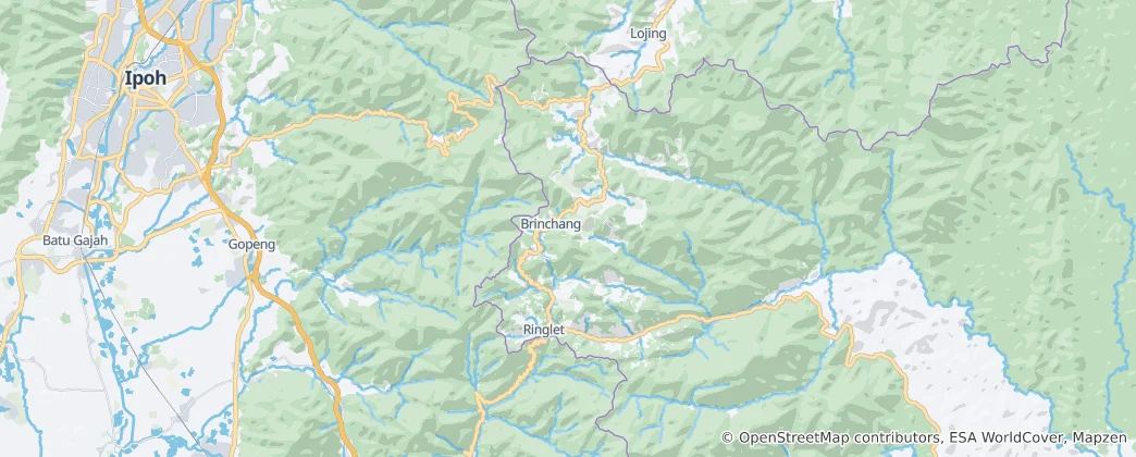 Map of Cameron Highlands