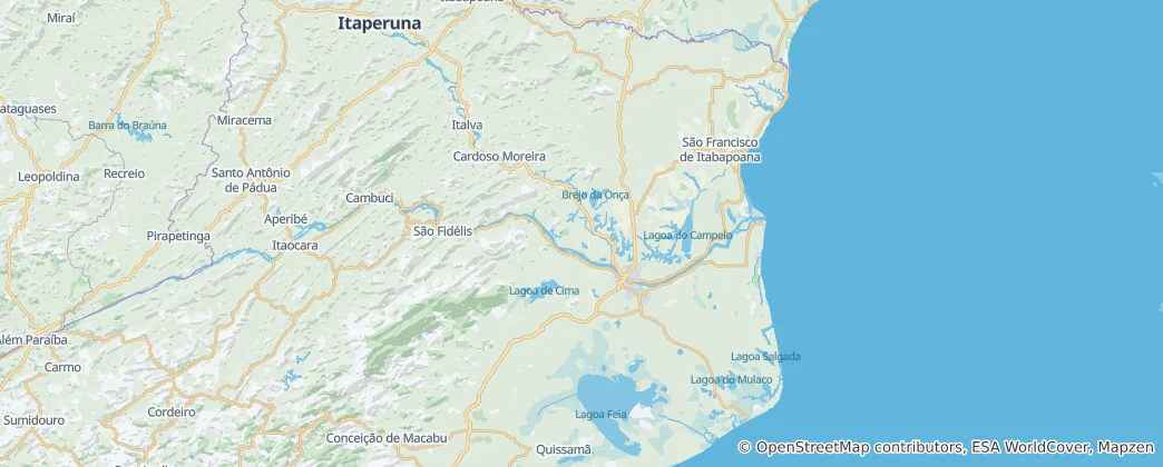 Mappa di Campos dos Goytacazes