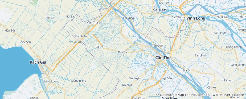 Mapa Can Tho