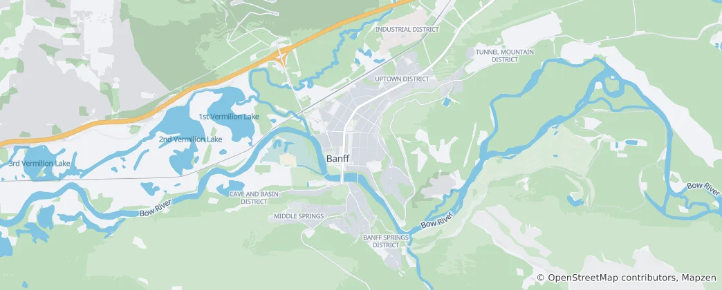 Mappa di Banff