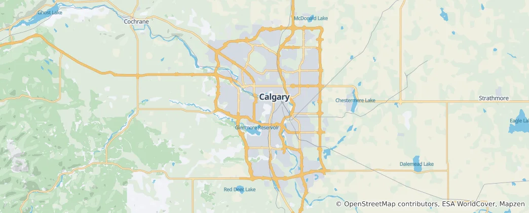 Carte de Calgary