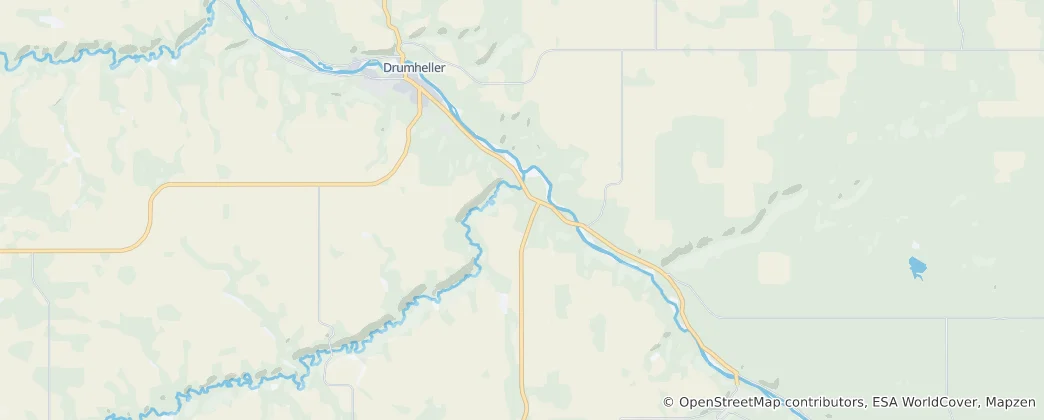 Karte von Drumheller
