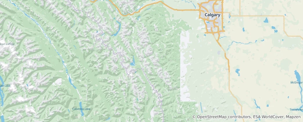 Kananaskis 지도