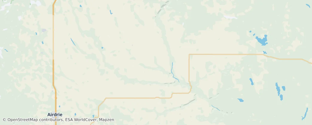 Kneehill County — Carte