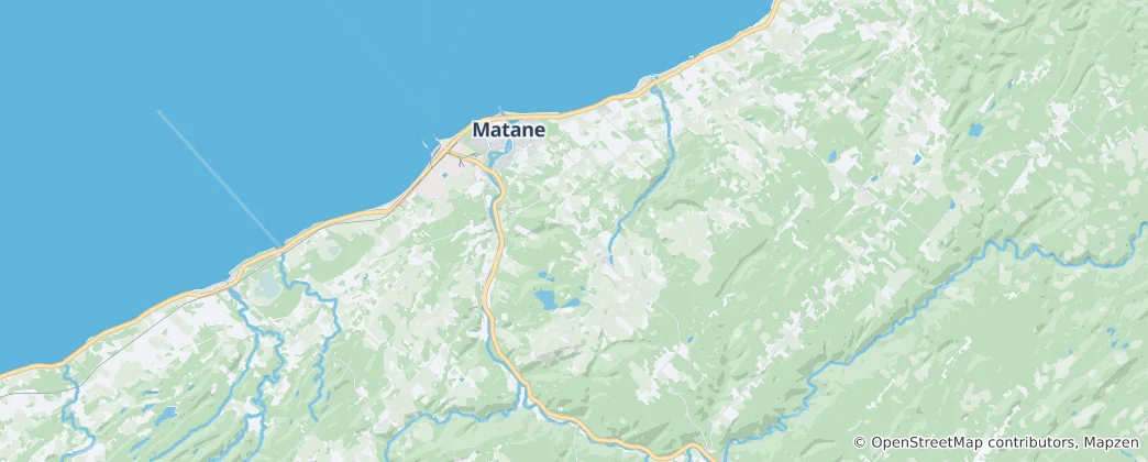Mapa Matane