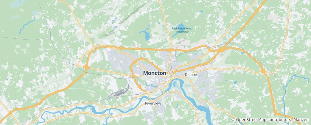 Mappa di Moncton