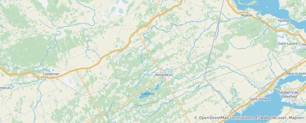 Map of North Glengarry