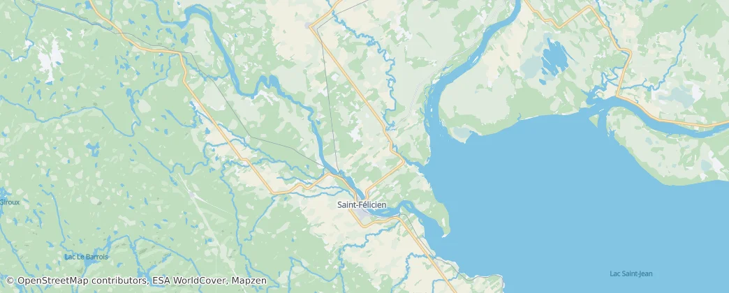 Saint-Félicien — 地图