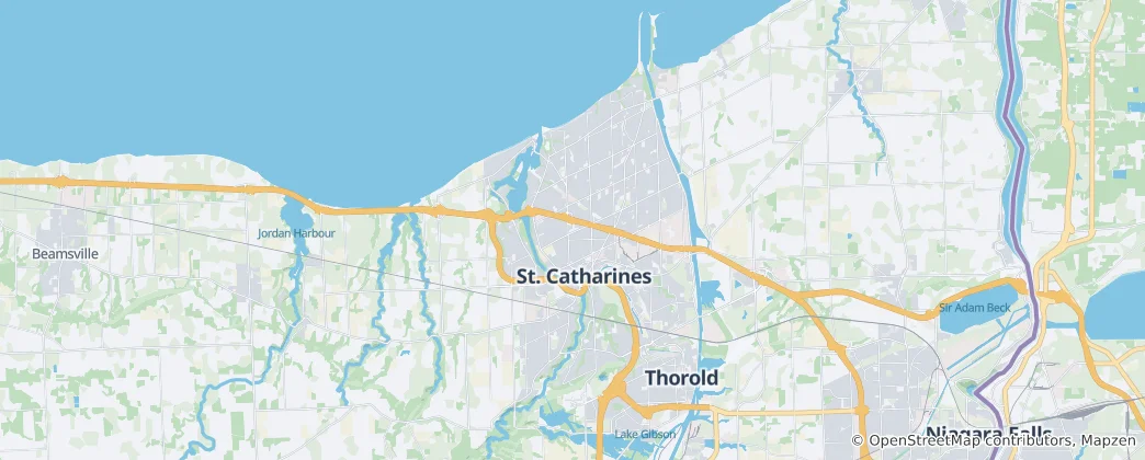 Mappa di St. Catharines