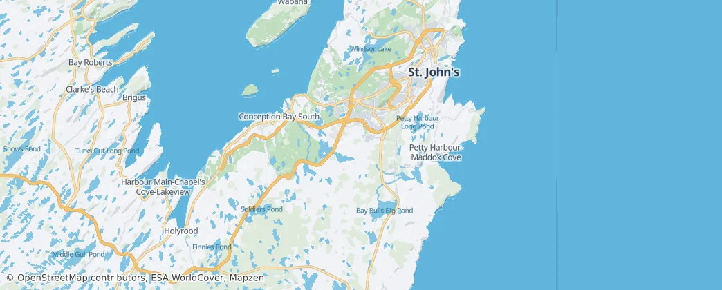 St. John's — Map