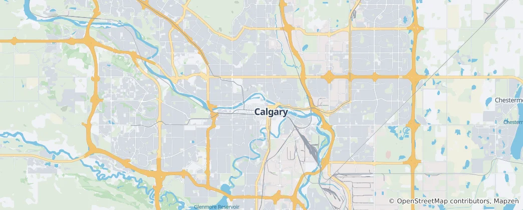 Carte de Calgary