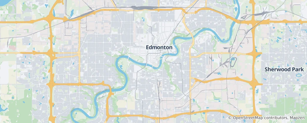 Mappa di Edmonton