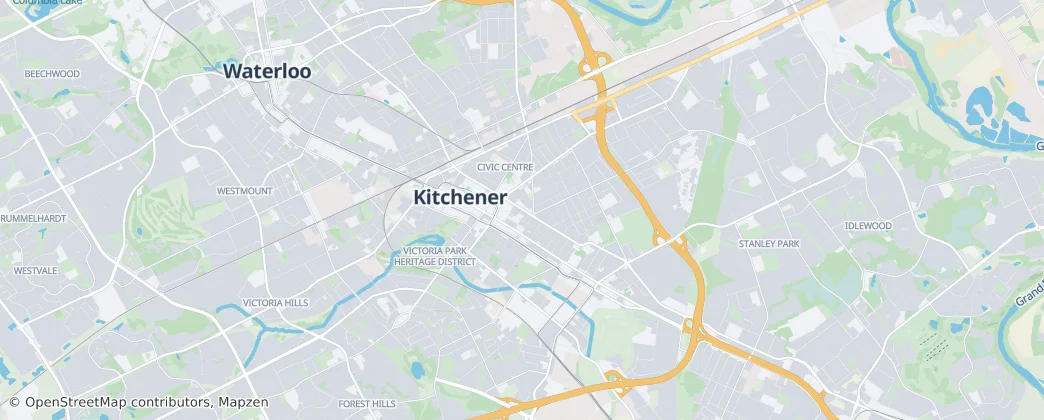 Kitchener — Karte