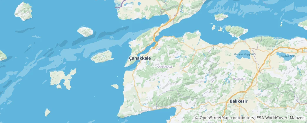 Karte von Çanakkale